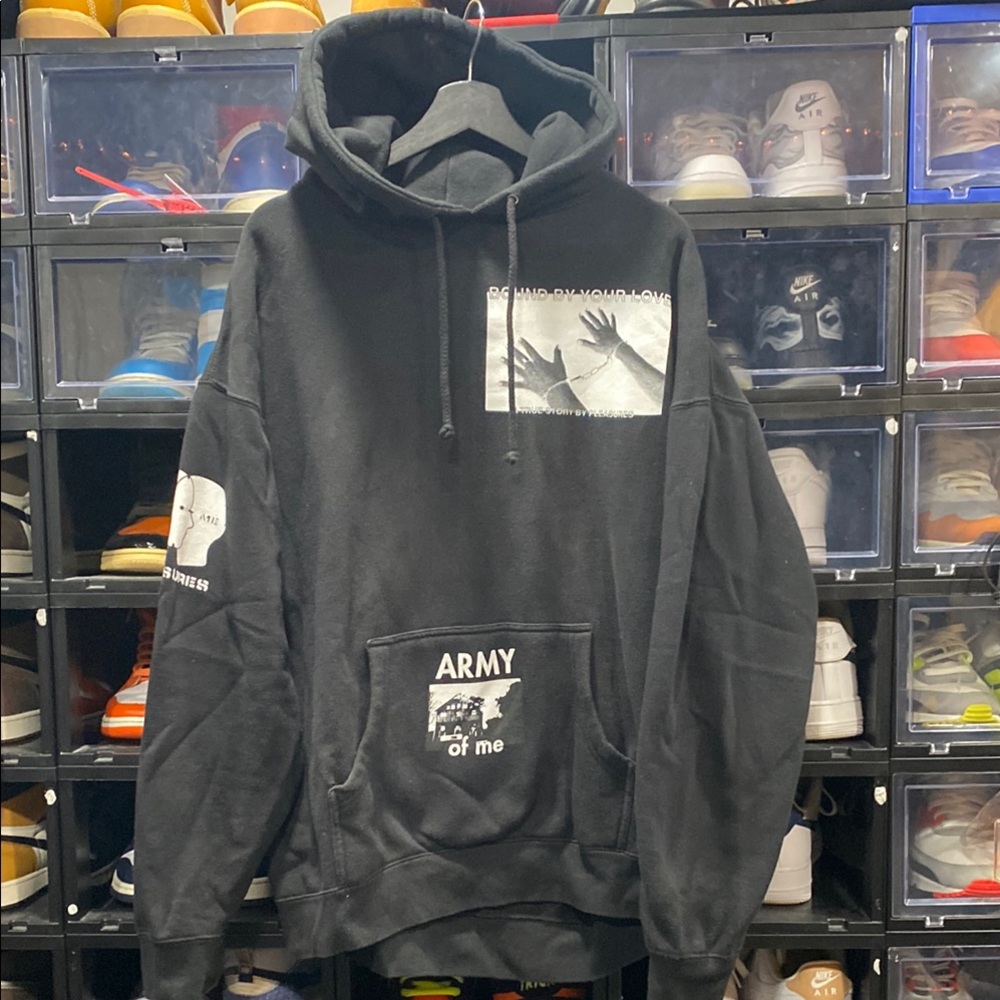 RARE • PLEASURES • ALIVE HOODIE • BLACK • XXL